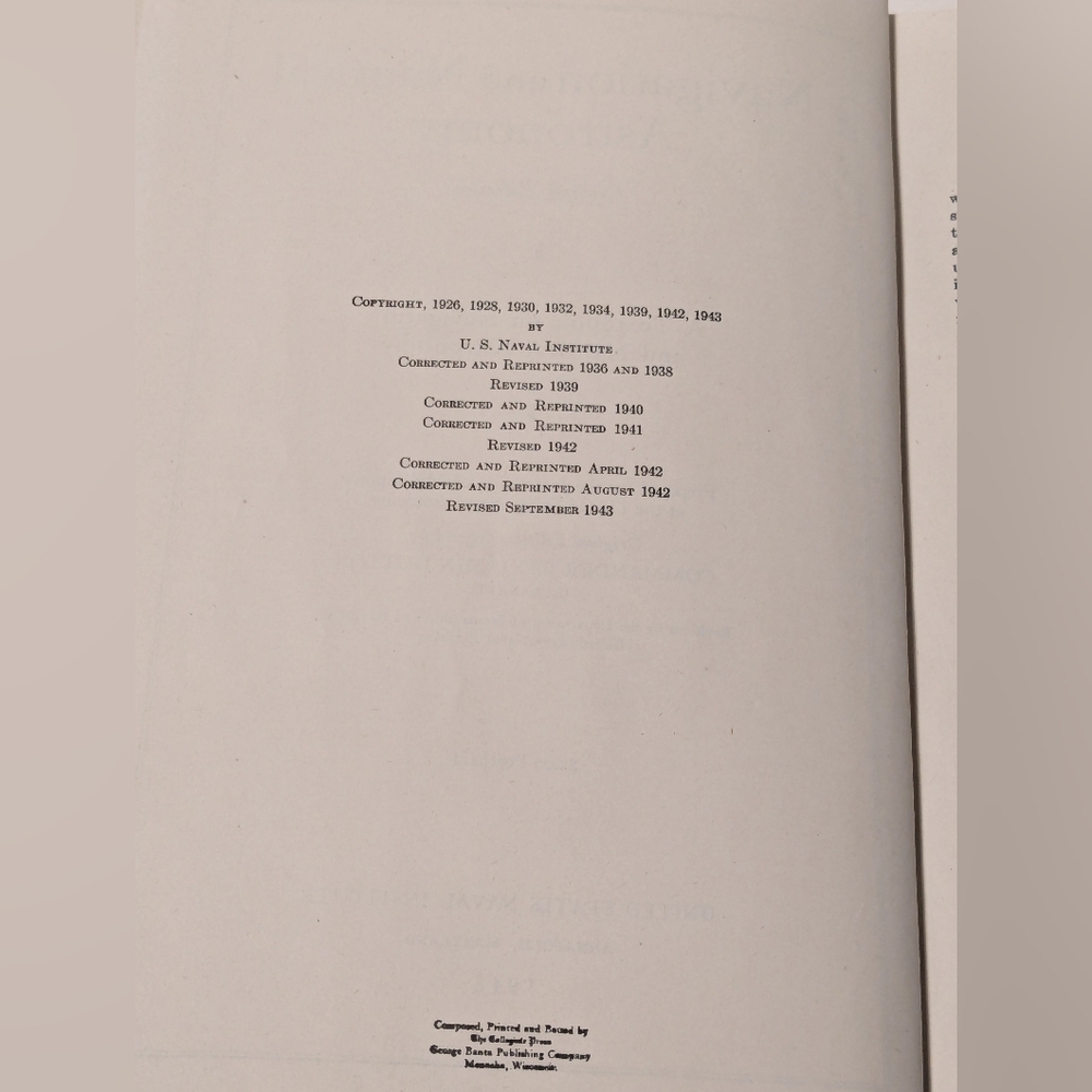 Navigation and Nautical Astronomy by Commander Benjamin Dutton, 1943 - Picture 7 of 11